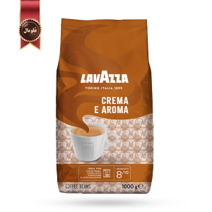 دانه قهوه لاوازا lavazza مدل کرما اِ آروما Crema e aroma یک کیلویی