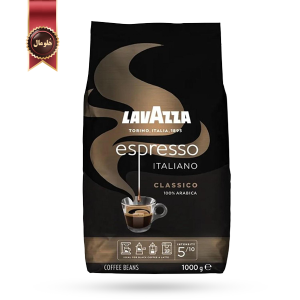 دانه قهوه لاوازا lavazza مدل اسپرسو espresso یک کیلویی