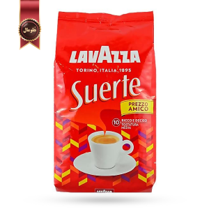 دانه قهوه لاوازا lavazza مدل سورته Suerte یک کیلویی