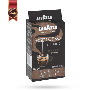 پودر قهوه لاوازا lavazza مدل اسپرسو espresso وزن 250 گرم