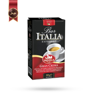 قهوه ایتالیا ساکوئلا مدل Gran Crema وزن 250 گرم