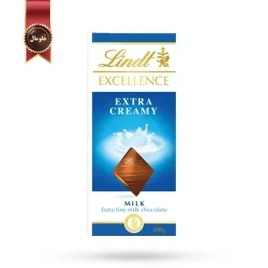 شکلات تخته ای شیری لینت اکسلنس مدل Extra Creamy وزن 100 گرم