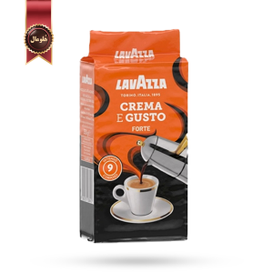 پودر قهوه لاوازا lavazza مدل کرما اِ گاستو فورته Crema e gusto forte وزن 250 گرم