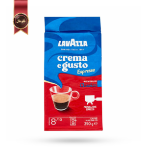 پودر قهوه لاوازا lavazza مدل کرما اِ گاستو اسپرسو کلاسیک Crema e gusto espresso classico وزن 250 گرم