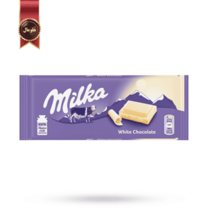 شکلات تخته ای سفید میلکا milka وزن 80 گرم