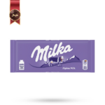 شکلات تخته ای میلکا milka مدل شیر کوه های آلپ alpine milk وزن 100 گرم