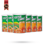 پودر شربت فوستر کلارکس foster clarks مدل پرتقال orange وزن 900 گرم بسته 6 عددی