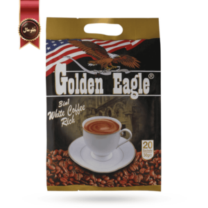 کافی میکس 3 در 1 گلدن ایگل golden eagle مدل white coffee rich پک 20 ساشه ای