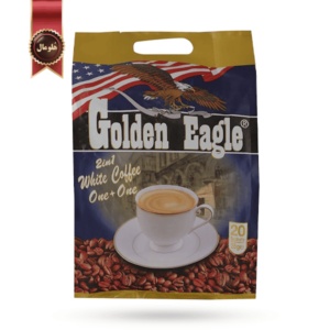 کافی میکس 2 در 1 گلدن ایگل golden eagle مدل white coffee one+one پک 20 ساشه ای