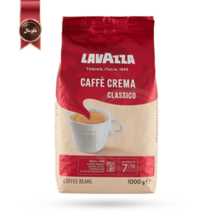 دانه قهوه لاوازا lavazza مدل کافه کرما کلاسیک Caffe crema classico یک کیلویی