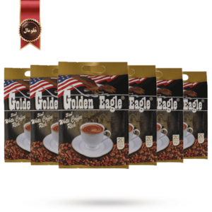 6 بسته کافی میکس 3 در 1 گلدن ایگل golden eagle مدل white coffee rich پک 20 ساشه ای