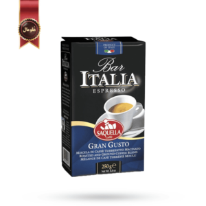 قهوه ایتالیا ساکوئلا مدل Gran Gusto وزن 250 گرم