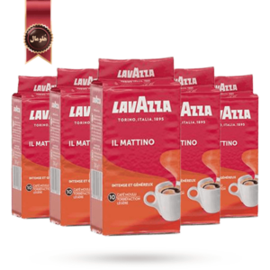پودر قهوه لاوازا lavazza مدل ایل ماتینو il mattino وزن 250 گرم بسته 5 عددی
