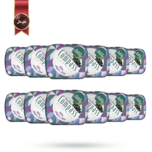 قرص خوشبوکننده دهان کامپس compass مدل توت سیاه black currant بسته 12 عددی