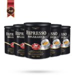 قهوه قوطی ساکوئلا مدل Espresso مشکی وزن 250 گرم بسته 5 عددی
