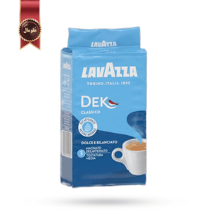 پودر قهوه لاوازا lavazza مدل دک کلاسیک Dek classico وزن 250 گرم