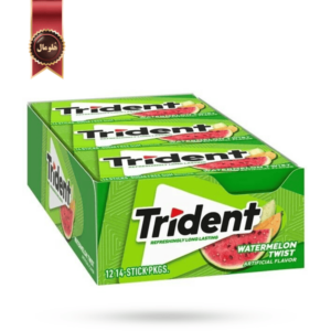 آدامس تریدنت trident مدل هندوانه watermelon twist بسته 12 عددی