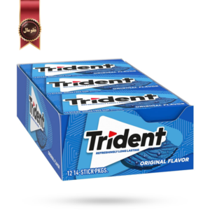 آدامس تریدنت trident مدل طعم اصلی original flavor بسته 12 عددی