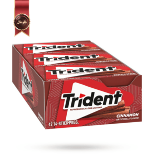 آدامس تریدنت trident مدل دارچین cinnamon بسته 12 عددی