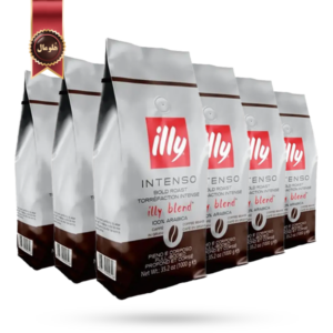 قهوه ایلی illy مدل اینتنسو Intenso یک کیلویی بسته 6 عددی