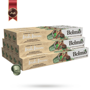 کپسول قهوه بلمیو belmio مدل رویای ایرلندی Irish Dream پک 10 تایی بسته 12 عددی