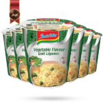 نودل لیوانی اندومی indomie مدل سبزیجات vegetable وزن 60 گرم بسته 6 عددی