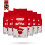 دانه قهوه لاوازا lavazza مدل کوالیتا روسا Qualita Rossa یک کیلویی بسته 6 عددی