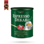 قهوه قوطی ساکوئلا saquella مدل اسپرسو بدون کافئین espresso dekaf وزن 250 گرم