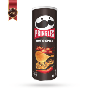 چیپس پرینگلز pringles مدل تند و ادویه ای hot & spicy وزن 165 گرم
