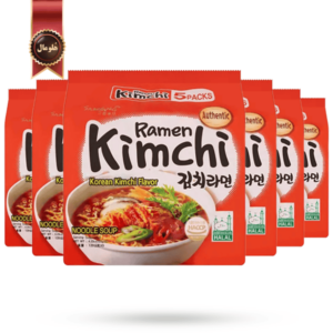 نودل سامیانگ samyang مدل رامن کیمچی ramen kimchi وزن 120 گرم پک 5 تایی بسته 6 عددی