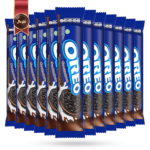 بیسکویت اورئو oreo مدل کرم شکلاتی Chocolate cream وزن 119.6 گرم بسته 12 عددی