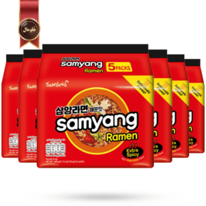 نودل سامیانگ samyang مدل اورجینال Original وزن 120 گرم پک 5 تایی بسته 6 عددی