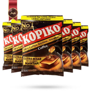 6 بسته آبنبات کوپیکو kopiko مدل قهوه coffee وزن 175 گرم