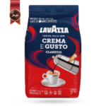 دانه قهوه لاوازا lavazza مدل کرم اِ گاستو کلاسیک Crema e gusto classico یک کیلویی