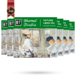 چای تی بگ بارمال bharmal مدل چای سبز طبیعی natural green tea پک 50 تایی بسته 6 عددی