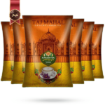 چای کرک تاج محل tajmahal مدل طعم زعفران Saffron flavour یک کیلویی بسته 6 عددی