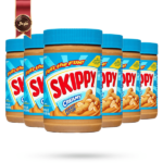 کره بادام زمینی اسکیپی skippy وزن 454 گرم بسته 6 عددی