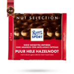 شکلات تخته ای دارک ریتر اسپرت Ritter sport مدل فندق کامل خالص puur hele hazelnoot وزن 100 گرم