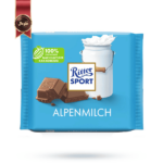 شکلات تخته ای ریتر اسپرت Ritter sport مدل شیر آلپ alpenmilch وزن 100 گرم