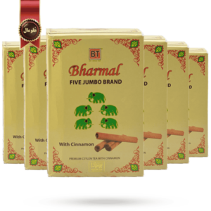چای بارمال bharmal مدل پنج فیل دارچین five Cinnamon jumbo وزن 500 گرم بسته 6 عددی