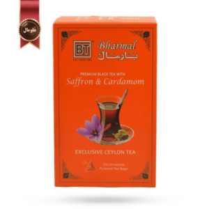 چای تی بگ بارمال bharmal مدل زعفران و هل Saffron & Cardamom پک 20 تایی