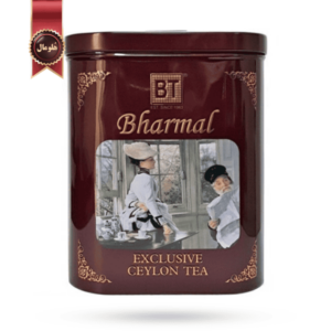 چای قوطی بارمال bharmal مدل سیلان ممتاز exclusive ceylon وزن 454 گرم