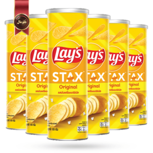 چیپس لیز استاکس Lay's stax مدل اورجینال original وزن 100 گرم بسته 6 عددی