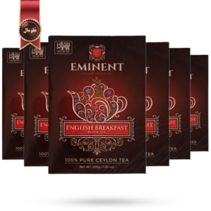 چای سیاه امیننت eminent مدل صبحانه انگلیسی english breakfast وزن 200 گرم بسته 6 عددی