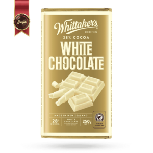 شکلات تخته ای ویتاکرز whittakers مدل شکلات سفید white chocolate وزن 250 گرم