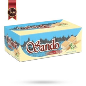 ویفر وانیلی ساندو vanilla Wafer Sando وزن 32 گرم بسته 24 عددی