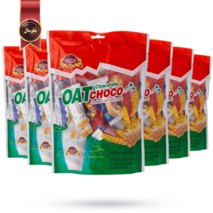 شکلات غلات میکس اوت چوکو Oat choco مدل palazi وزن 200 گرم بسته 6 عددی