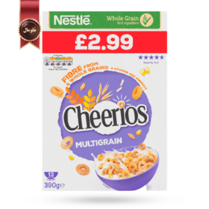 غلات صبحانه چند دانه نستله nestle مدل چیریوس cheerios وزن 390 گرم