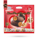 ماس کوکی mas cookies مدل میله شکلات ترد بادام زمینی choco peanut crunchy bar وزن 300 گرم