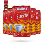 پودر قهوه لاوازا lavazza مدل سورته موکاپات Suerte mokapot وزن 250 گرم بسته 5 عددی